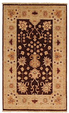 Ziegler Beige Hand Knotted 2'6" X 4'1"  Area Rug 254-112397
