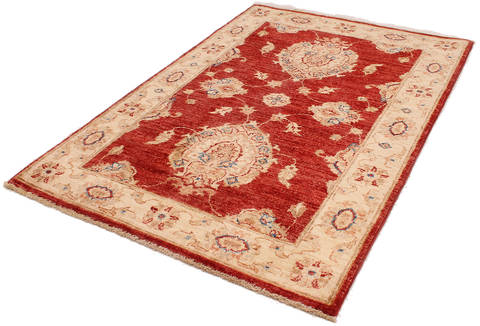 Ziegler Beige Hand Knotted 27 X 39 Area Rug 254-112399 Image 2