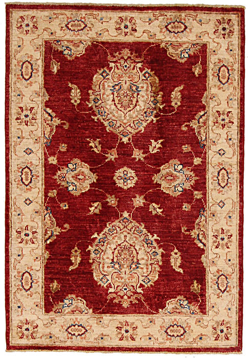 Ziegler Beige Hand Knotted 27 X 39 Area Rug 254-112399 Image 0