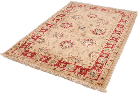 Ziegler Beige Hand Knotted 27 X 38 Area Rug 254-112401 Image 2