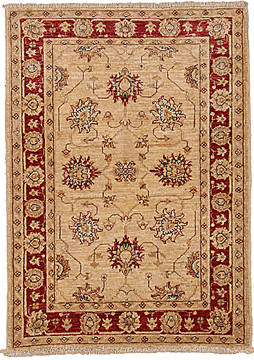 Ziegler Beige Hand Knotted 2'7" X 3'8"  Area Rug 254-112401