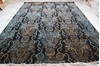 Modern Black Hand Knotted 92 X 123  Area Rug 905-112407 Thumb 2
