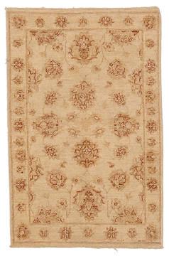 Ziegler Beige Hand Knotted 2'7" X 3'10"  Area Rug 254-112411