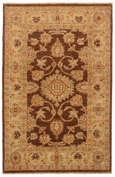 Ziegler Beige Hand Knotted 2'6" X 4'8"  Area Rug 254-112414