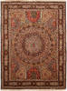 Tabriz Multicolor Hand Knotted 910 X 131  Area Rug 254-112416 Thumb 0