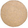 Ziegler Beige Round Hand Knotted 79 X 711  Area Rug 254-112421 Thumb 0