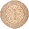 Ziegler Beige Round Hand Knotted 66 X 67  Area Rug 254-112425 Thumb 0