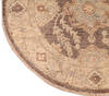 Ziegler Beige Round Hand Knotted 41 X 42  Area Rug 254-112427 Thumb 2