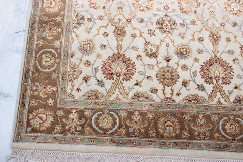 Jaipur Beige Hand Knotted 41 X 61 Area Rug 905-112428 Image 1