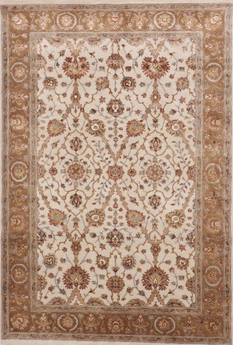 Jaipur Beige Hand Knotted 41 X 61 Area Rug 905-112428 Image 0