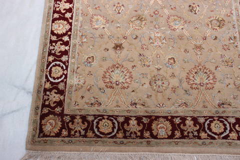 Jaipur Beige Hand Knotted 40 X 60 Area Rug 905-112429 Image 1