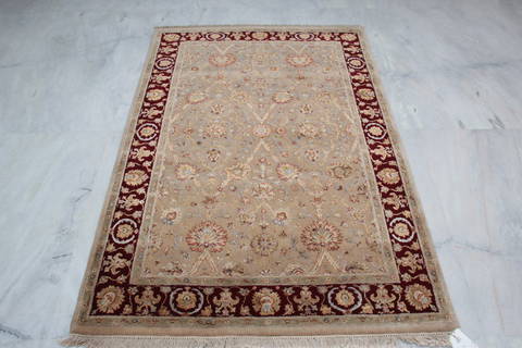 Jaipur Beige Hand Knotted 40 X 60 Area Rug 905-112429 Image 4
