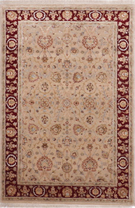 Jaipur Beige Hand Knotted 40 X 60 Area Rug 905-112429 Image 0