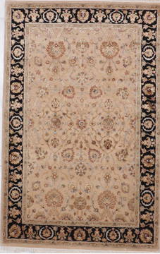 Jaipur Beige Hand Knotted 4'1" X 6'4"  Area Rug 905-112431