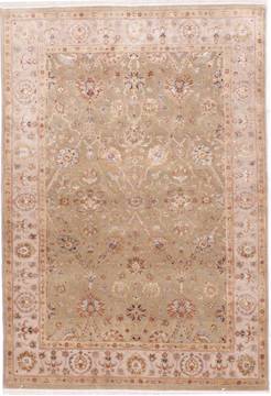 Jaipur Green Hand Knotted 4'1" X 5'11"  Area Rug 905-112433