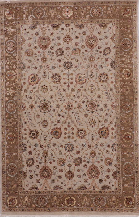 Jaipur Beige Hand Knotted 60 X 92 Area Rug 905-112434 Image 0