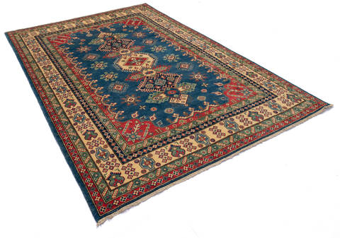 Kazak Blue Hand Knotted 68 X 93 Area Rug 700-112437 Image 3