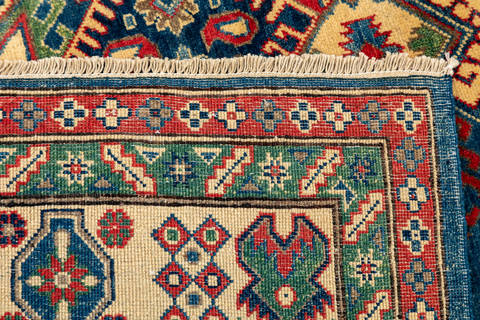 Kazak Blue Hand Knotted 68 X 93 Area Rug 700-112437 Image 6