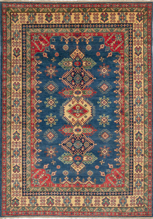 Kazak Blue Hand Knotted 68 X 93 Area Rug 700-112437 Image 0