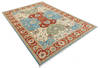 Chobi Blue Hand Knotted 66 X 97 Area Rug 700-112438 Thumb 2