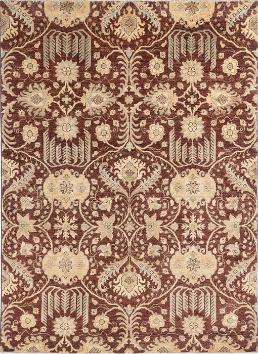Chobi Brown Hand Knotted 49 X 68 Area Rug 700-112441 Image 0