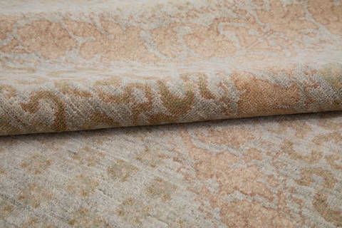 Chobi Beige Hand Knotted 60 X 811 Area Rug 700-112443 Image 4