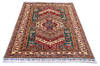 Kazak Multicolor Hand Knotted 311 X 59  Area Rug 700-112445 Thumb 1