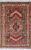 Kazak Multicolor Hand Knotted 311 X 59  Area Rug 700-112445 Thumb 0