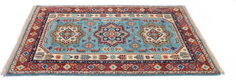 Kazak Blue Hand Knotted 311 X 57 Area Rug 700-112449 Image 3