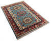 Kazak Blue Hand Knotted 311 X 57  Area Rug 700-112449 Thumb 2