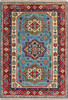 Kazak Blue Hand Knotted 311 X 57 Area Rug 700-112449 Thumb 0