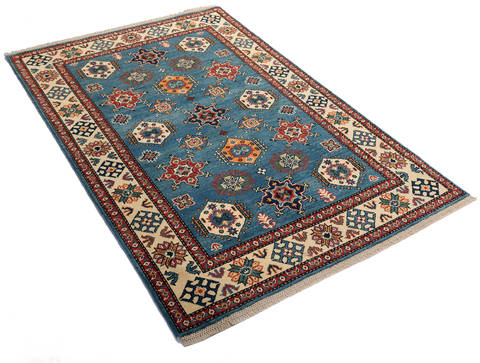 Kazak Blue Hand Knotted 40 X 510  Area Rug 700-112453 Image 1