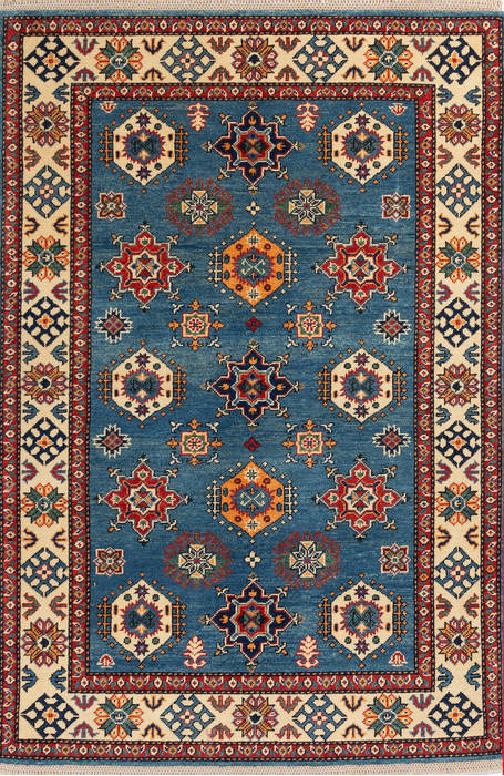 Kazak Blue Hand Knotted 40 X 510  Area Rug 700-112453 Image 0