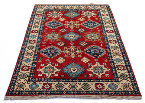 Kazak Red Hand Knotted 311 X 60 Area Rug 700-112456 Image 1
