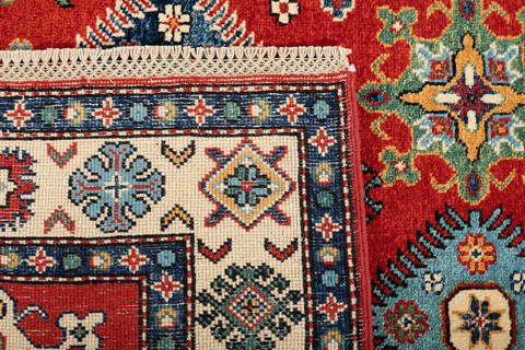 Kazak Red Hand Knotted 311 X 60 Area Rug 700-112456 Image 6
