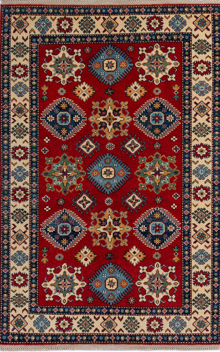 Kazak Red Hand Knotted 311 X 60 Area Rug 700-112456 Image 0