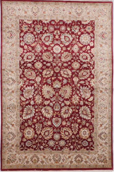 Jaipur Red Hand Knotted 60 X 91 Area Rug 905-112463 Image 0