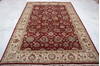 Jaipur Red Hand Knotted 60 X 91 Area Rug 905-112463 Thumb 2