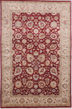 Jaipur Red Hand Knotted 6'0" X 9'1"  Area Rug 905-112463