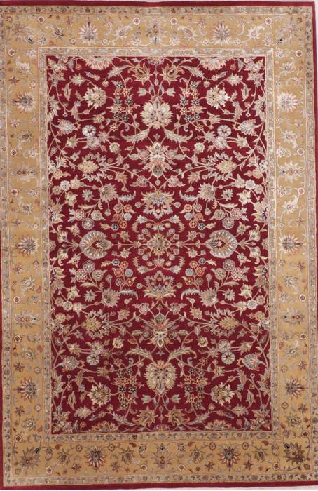 Jaipur Red Hand Knotted 61 X 92 Area Rug 905-112464 Image 0