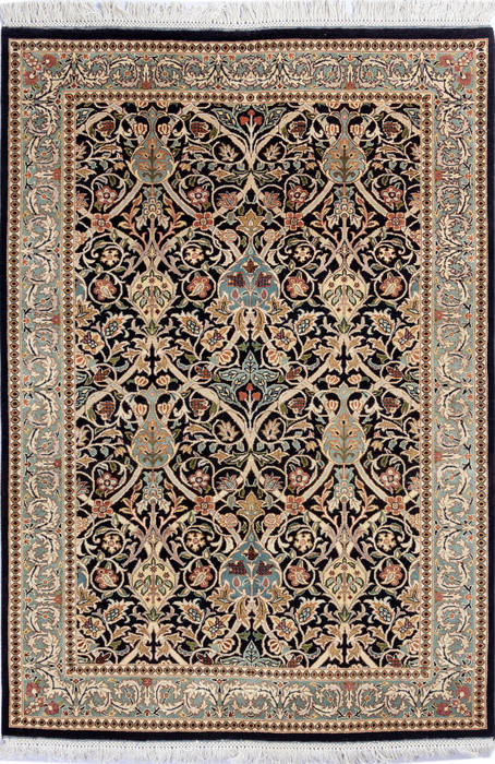 Pak-Persian Black Hand Knotted 41 X 511 Area Rug 700-112468 Image 0