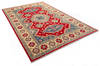 Kazak Red Hand Knotted 611 X 100  Area Rug 700-112474 Thumb 2