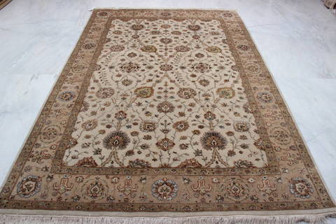 Jaipur White Hand Knotted 60 X 90 Area Rug 905-112490 Image 2