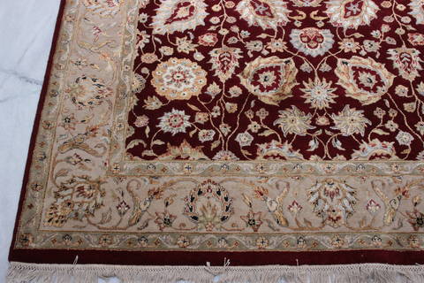 Jaipur Red Hand Knotted 61 X 90 Area Rug 905-112492 Image 1