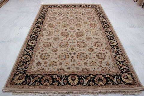 Jaipur Beige Hand Knotted 60 X 92 Area Rug 905-112493 Image 2