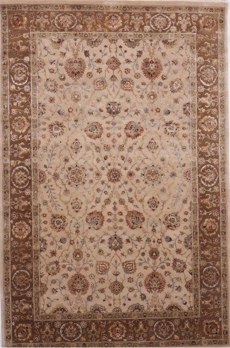Jaipur Beige Hand Knotted 60 X 91 Area Rug 905-112494 Image 0
