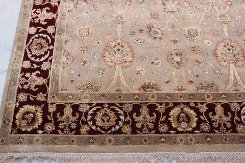 Jaipur Brown Hand Knotted 60 X 95 Area Rug 905-112500 Image 1