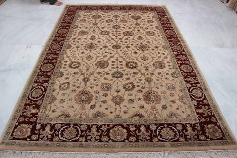 Jaipur Beige Hand Knotted 60 X 92 Area Rug 905-112502 Image 2
