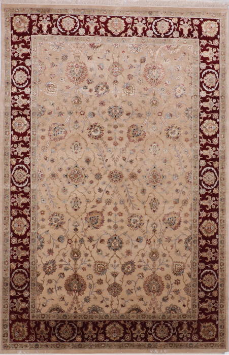 Jaipur Beige Hand Knotted 60 X 92 Area Rug 905-112502 Image 0