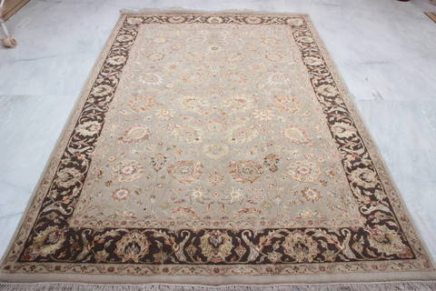 Jaipur Beige Hand Knotted 61 X 92 Area Rug 905-112505 Image 4